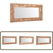 Vidaxl - Miroir décoratif Teck 120x60 cm Rectangulaire - Miroir Deco - Miroir Design - Miroir Teck - Miroir Rectangulaire - Miroir Salon