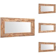 Vidaxl - Miroir décoratif Teck 120x60 cm Rectangulaire - Miroir Deco - Miroir Design - Miroir Teck - Miroir Rectangulaire - Miroir Salon