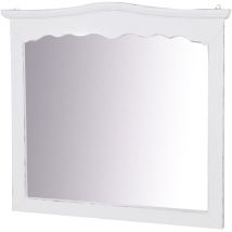 Biscottini - Miroir d'entrée mural en bois Miroir de salle de bain 90x5x83 cm Miroir rectangulaire à accrocher au mur Miroir de maquillage
