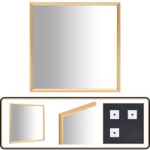 Vidaxl - Miroir Doré 40x40 cm - Miroir Décoratif - Miroir Moderne - Miroir Doré - Miroir Design - Miroir Mural