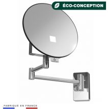 JVD - Miroir eclips rond lumineux bras tubulaire - Matériel professionnel