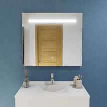 Elegance - Miroir lumineux 90x80 cm - avec interrupteur sensitif