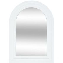 Atmosphera Créateur D'intérieur - Miroir Emily en bois H55cm blanc