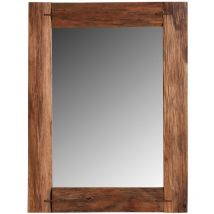 Miroir en chêne teinté