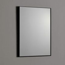 Kiamami Valentina - Miroir En Fil De Fer Poli 50X70 Réversible Avec Bordure Noire Mate
