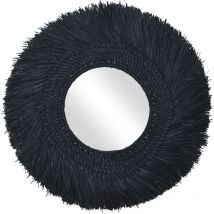 Aubry Gaspard - Miroir en jonc teinté 70 cm