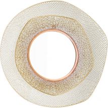 Oviala - Miroir en métal forme organique 79 cm