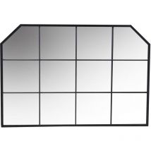 Miroir en métal noir cm100x2h70