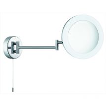 Searchlight - Bathroom Mirrors - Miroir de salle de bain grossissant à bras pivotant led Chrome IP44