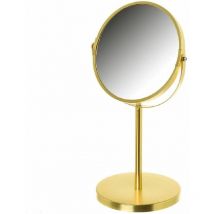 Wadiga - Miroir rond à poser sur pied 34 cm