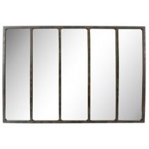Emde - Miroir industriel avec rivets 137x90cm