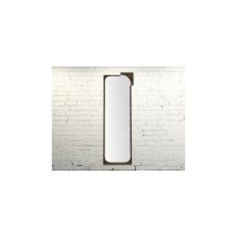Miroir industriel rectangulaire avec rivets 40x140cm