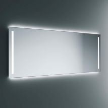 Lineabeta - Miroir led Art 100x80cm avec cadre gris et lumière