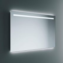 Lineabeta - Miroir led Europa 60x80cm avec cadre blanc anti-buée