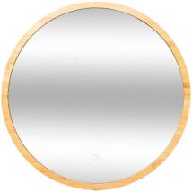Miroir rond à led 57cm bambou - 5 Five