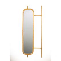 Miroir de toilette en rotin