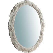 Biscottini - Miroir Mural à accrocher en bois affichage verticale/horizontale finition feuille d'or vieilli aux dimensions L78 xPR7xH98 cm m