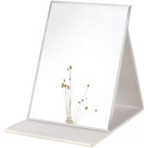 Miroir, Miroir de Maquillage Portable hd Miroir, Portable/Table Miroir Pliable 10X7 Pouces