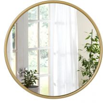 Miroir Mural 40cm, Miroir Rond en Métal, Miroir, Miroir Maquillage Moderne, Miroir Suspendu