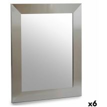 Giftdecor - Gift Decor Mirror de Wall Silver Wooden Glass 39 x 1.5 x 49 cm (6 pieces)