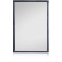 Casa Chic - Miroir mural - arsenal by Blumfeldt - bois véritable - 90 x 60 cm - noir