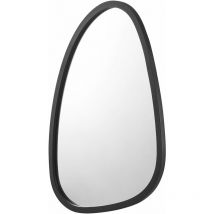 Helloshop26 - Miroir mural asymétrique 62 x 50 cm noir mat