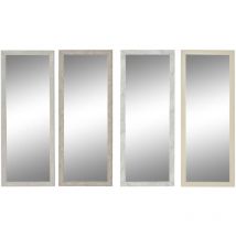 Dkd Home Decor - Miroir mural 36 x 2 x 95,5 cm verre polystyrène (4 pièces)