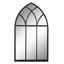 Dkd Home Decor - Miroir mural fenêtre en métal noir 36 x 2 x 65 cm (65 pièces)