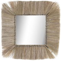 Dkd Home Decor - Miroir Jute Verre 55X3X55 Naturel