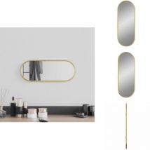 Vidaxl - Miroir mural Doré 40x15 cm Ovale - Miroir Mural - Miroirs Muraux - Miroir - Miroir De Maquillage