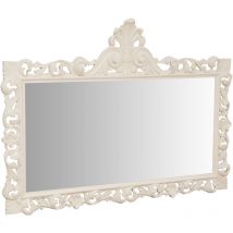 Biscottini - Miroir Mural à accrocher en bois blanc antique fabriqué en italie