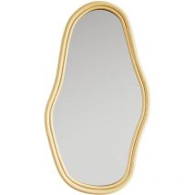 Privatefloor - Miroir mural en rotin - 71 cm - Kala Naturel