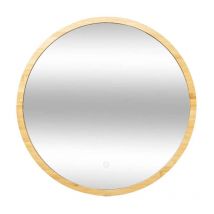 Five Simply Smart - Miroir Mural Led en Bambou 'Tactile' 57cm Naturel