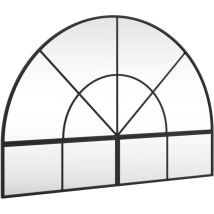 Miroir Mural, Miroir Décoratif Noir 100x70 Cm Arche Fer Vidaxl