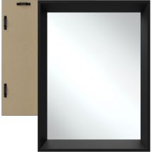 Tectake - Miroir mural rectangulaire elina avec cadre en plastique - 50 x 70 cm