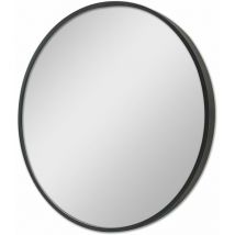 Miroir mural rond diamètre 40 cm noir