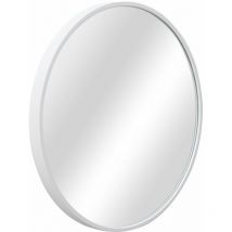 Miroir mural rond diamètre 50 cm blanc