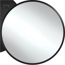 Tectake - Miroir mural rond fiona avec cadre en aluminium - 70 cm