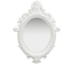 Vidaxl - Miroir mural style château 56x76 cm Blanc