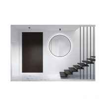 Miroir mural Talos Black Orors Light ø 120 cm - miroir de salle de bain avec éclairage indirect - miroir lumineux avec couleur de lumière blanc