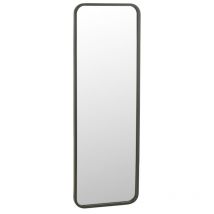 Jolipa - Miroir rectangulaire en métal noir 120x3x40 cm