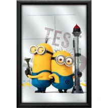 Miroir rectangulaire sérigraphié moi moche et méchant