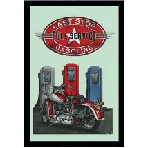 Miroir rectangulaire sérigraphié Moto Full Service