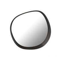Miroir rond en métal noir 86.5x5.5x82 cm