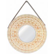 Miroir rond à suspendre Mandala