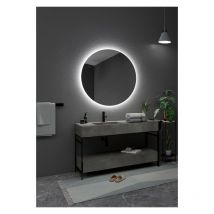 Mice Collection - Miroirs avec lumière led pour salle de bain, Miroir rond, rétroéclairé, lumière froide, Miroir pour chambre, dressing - Mesure - ø