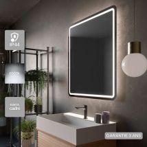 Ledimex - Miroir Salle de Bain austria - 70x80cm - Led Rétro-éclairé & Diffusion Frontal (6500K)