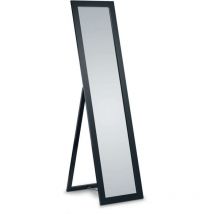Boite A Design - Miroir déco design, Miroir sur socle en bois 160 x 40 cm Tina Noir en Verre