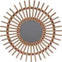Miroir suspendu Stick naturel