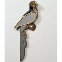 Chehoma - Miroir perroquet art déco 43x6x15cm